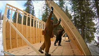 Building an Off Grid Cabin in The Alaskan Wilderness Start to Finish [upl. by Bamby]