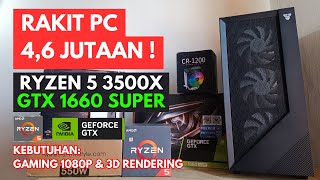 RAKIT PC 46 JUTAAN  LANCAR MAIN GAME DI 1080P DAN 3D RENDERING  MINIM BOTTLENECK [upl. by Ivie]