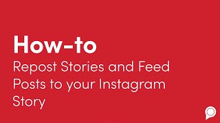 How to Repost Stories and Feed Posts to Your Instagram Story [upl. by Enajharas]