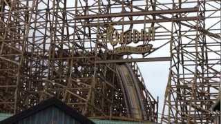 Wodan  Holzachterbahn im Europapark Rust OnrideVideo [upl. by Ariuqahs]