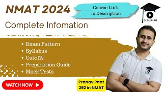 Course Launch for NMAT 2024  Complete Information  Pattern  Syllabus  Cutoffs  Mock Tests [upl. by Ashil]