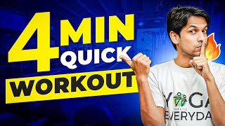 Fitness in 4 Minutes  Daily TABATA  Saurabh Bothra [upl. by Solegnave]