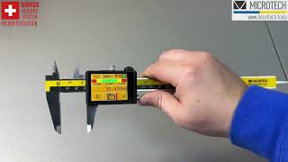 MICROTECH MICRON Computerized eForce caliper with Swiss reading system Wireless amp USB data output [upl. by Yelruc]