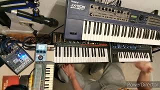 MoonShaker 4 Roland JX305  CASIO SA5 [upl. by Viole]