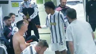 Ronaldo and Cuadrado heated altercation during UCL match Juventus vs Porto [upl. by Kirt10]