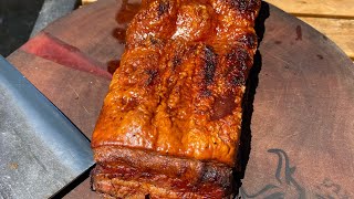 Crispy pork belly slicing [upl. by Jew]