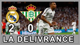 Mbappe marque enfin le Real Madrid respire  Real Madrid  Betis Seville 20 [upl. by Naihtniroc495]