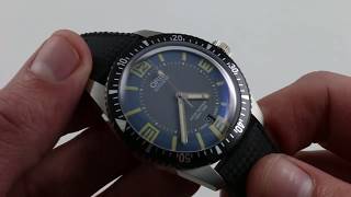 Oris Divers 65 Blue Dial Luxury Watch Review [upl. by Netsrijk434]