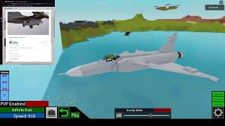 Roblox Plane Crazy  Jaab Jas39 Griphen Build Stream [upl. by Ailev632]