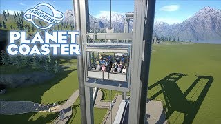 Planet Coaster Studios Pack Horror Heights POV  MultiDrop Tower [upl. by Ydnic]