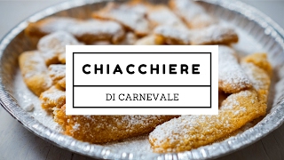 Chiacchiere di Carnevale ricetta dei cenci chiacchiere bugie o frappe [upl. by Ieso]