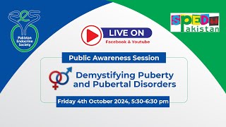 Public Awareness Session on Demystifying Puberty amp Pubertal Disorders [upl. by Elleined]