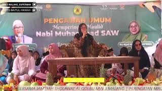 Pengajian Bu Nyai HJ Anik Safrida dari Malang  Maulid Nabi Muhammad SAW PPTQ Baitul Hikmah [upl. by Sara16]