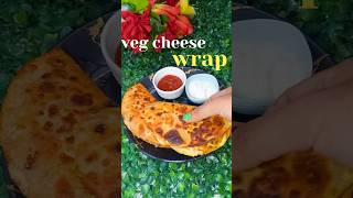 VEG CHEESE WRAP  EASY FESTIVE SNACK recipe food cooking shorts cheese trending eveningsnacks [upl. by Edwards]