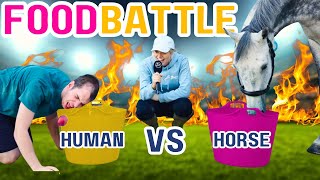 FOOD BATTLE 2023 HORSE vs HUMAN AD [upl. by Victorine]