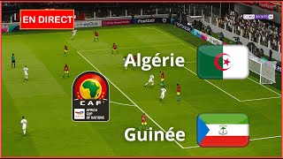 Algérie vs Guinée équatoriale en direct Éliminatoires Coupe Afrique Simulation football Gameplay PC [upl. by Chapin]