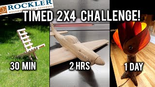 What Can You Build with a 2x4 for the Rockler Timed Challenge [upl. by Lamphere]