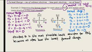 41 Lewis Structure Part E  Formal Charge amp The Most Plausible Lewis Structure [upl. by Eindys]