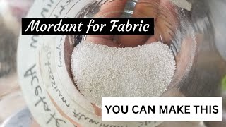 How to Make Aluminum Acetate as Mordant for Plant Dye Updated Video [upl. by Eedolem140]