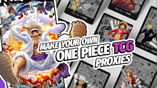 Create and Print Trading Cards OPTCG [upl. by Clite]