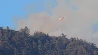 Holy Jim Fire California Wildfire Incident Tuesday AM Activity Update As Seen From Temescal Valley [upl. by Berglund]