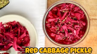 easy Pickled Red Cabbage Recipe😍😋 [upl. by Yhtur]