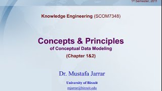 Concepts and Principles of Conceptual Data Modeling [upl. by Hagep912]