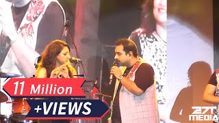 Shankar Mahadevan amp Rasika Shekar  Flute Jugalbandi at AURA 2015 GIT [upl. by Lietman318]