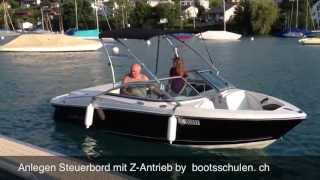 Anlegen Steuerbord mit Sportboot by bootsschulench [upl. by Yssac]