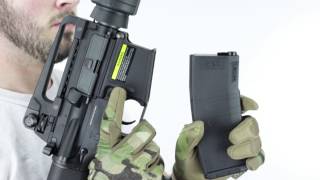 KWA KM16BR Battle Rifle M16 Airsoft Review [upl. by Annaitsirk934]