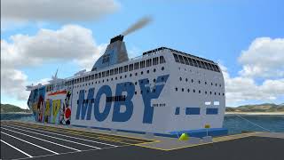 Partenza Moby Wonder da Olbia [upl. by Hourigan]