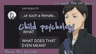 ennoshita angst • child psychology  haikyuu texts [upl. by Aicilegna]