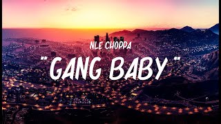 Gang Baby  NLE Choppa Lyrics [upl. by Renrut]