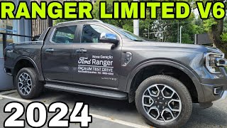 NOVA FORD RANGER V6 LIMITED 2024 VERSÃO TOP DE LINHA COM PACOTE PLUS [upl. by Orme]