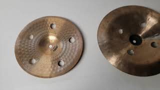 How to make trashy sounding cymbals by drilling holes in it [upl. by Ecirtaed815]