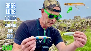 Bass Lure Fishing  Top Waters  Walking The DOG  Sea Fishing Uk  Vlog158 [upl. by Akemeuwkuhc]