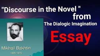 Discourse in the Novel by MMBakhtin english literature [upl. by Levinson]