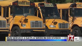 Durham schools to cut bus routes to 4 days a week [upl. by Gloriana4]