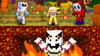 HUNTERS VS DRY BOWSER In Minecarft🔥☠️Minecraft Nintendo Fun House 43 [upl. by Ultann]