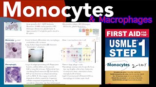 Monocytes amp Macrophages in HindiUrdu by first aid for USMLE step 1 [upl. by Araik]