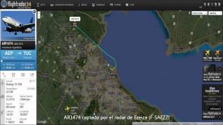 Flightradar24 Argentina Vuelo AeroparqueTucumán [upl. by Diraj667]