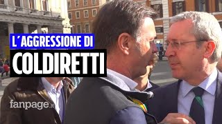 quotDelinquenti buffoniquot il presidente della Coldiretti Prandini aggredisce esponenti di Europa [upl. by Nahtanod]