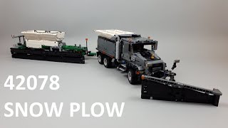 Mack Granite Snow Plow  alternate model for LEGO Technic 42078 set with instructions [upl. by Elberfeld]