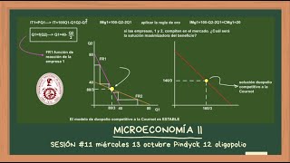 Clase 11 discriminación de precios y duopolio Cournot [upl. by Enneibaf]