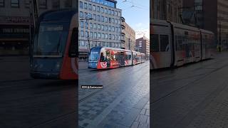 Tram 🇫🇮 Tampere City shortsvideo tram tramtrain tramspotting shorts rautarunnari [upl. by Mulderig46]