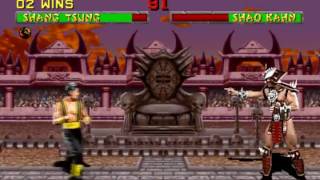 Mortal Kombat 2  Shang Tsung Arcade playthrough [upl. by Sapers899]