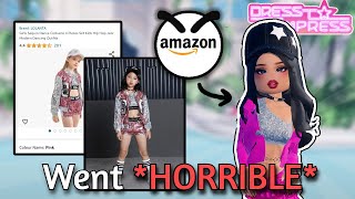 AMAZON chooses My Outfits in Dress To Impress went HORRIBLE Roblox [upl. by Handel]