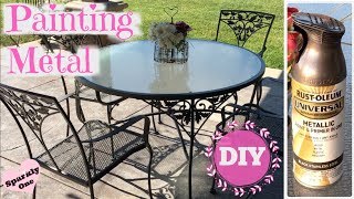 How To Paint Metal with RustOleum Universal Paint [upl. by Ginnie642]