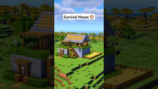 Minecraft Easy Survival House 🏠 minecraft [upl. by Prissie634]