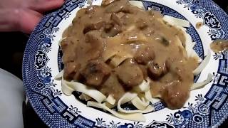 How to Make Stroganoff with your Canned Beef and Gravy Cooking with your Preps Prepping [upl. by Enitnemelc702]